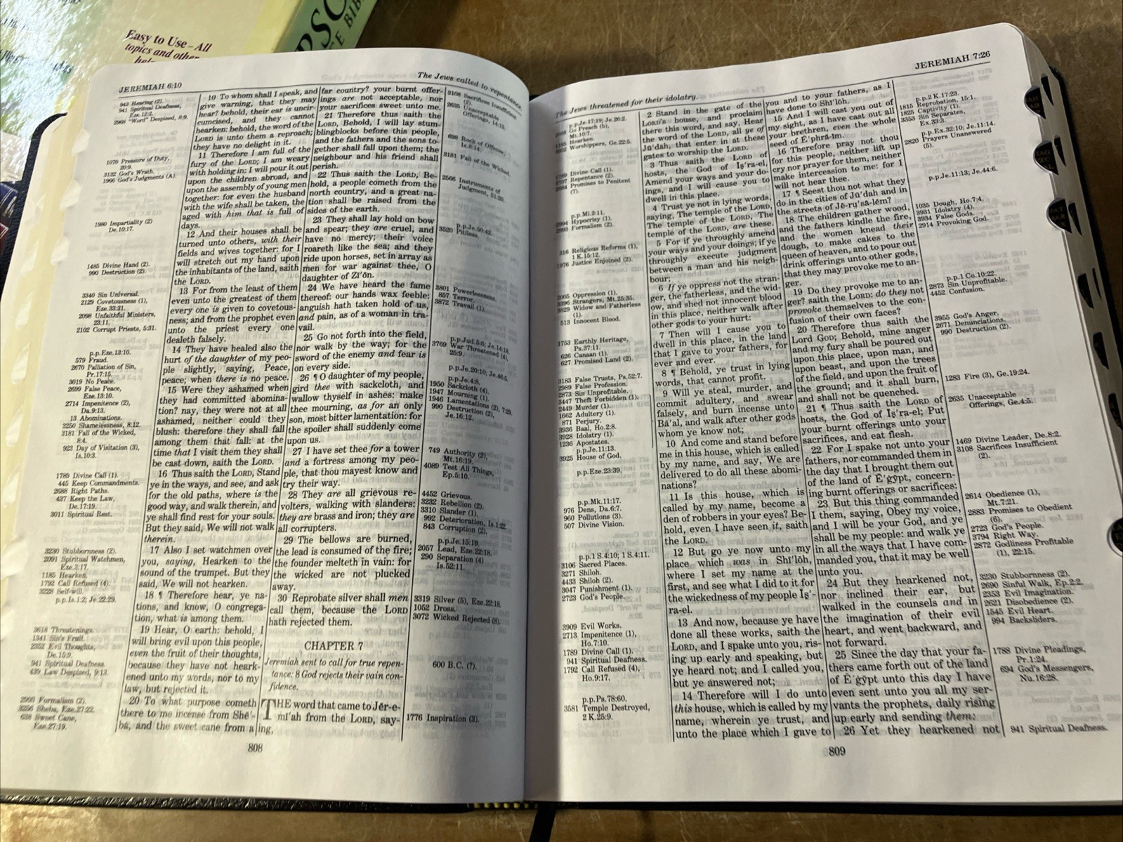 Kirkbride THOMPSON CHAIN REFERENCE Bible KJV Leather Large Print 1988 5th USA