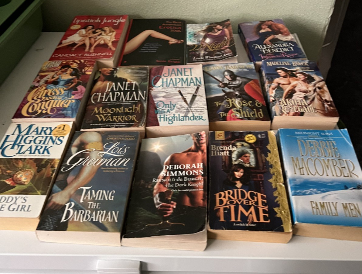 Lot of 35 Romance Novels Mixed Authors and type All previously owned