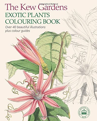 The Kew Gardens Exotic Plants Colouring Book By Arcturus Publish