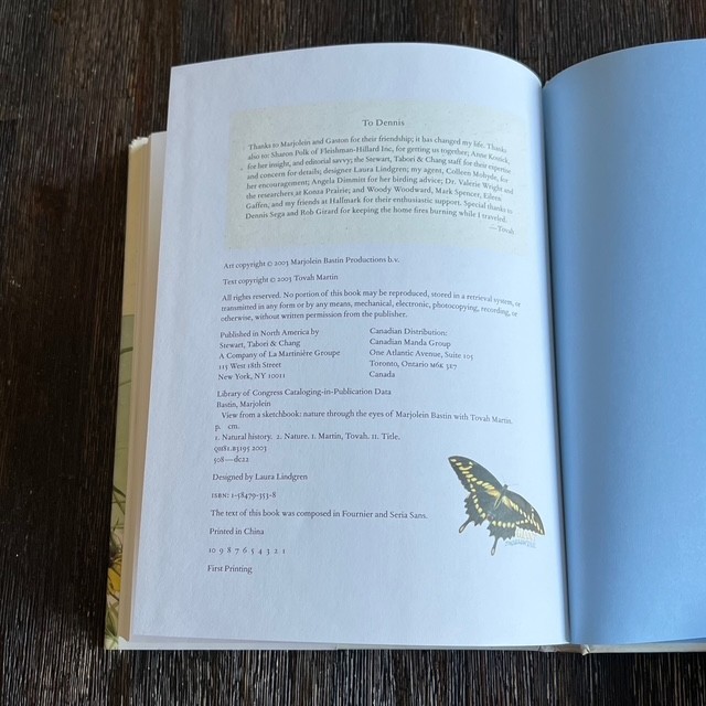 View from a Sketchbook: Nature Through the Eyes of Marjolein Bastin Tovah Martin
