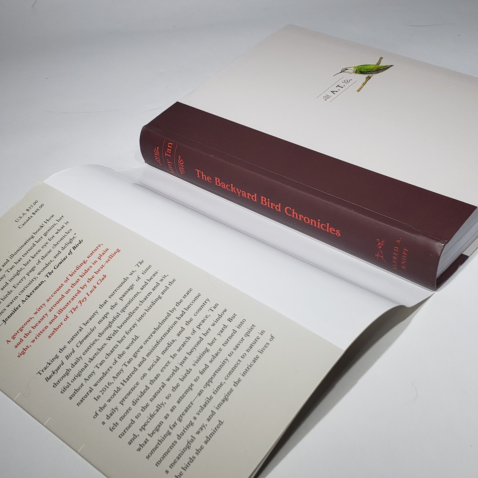 The Backyard Bird Chronicles Amy Tan Dust Jacket