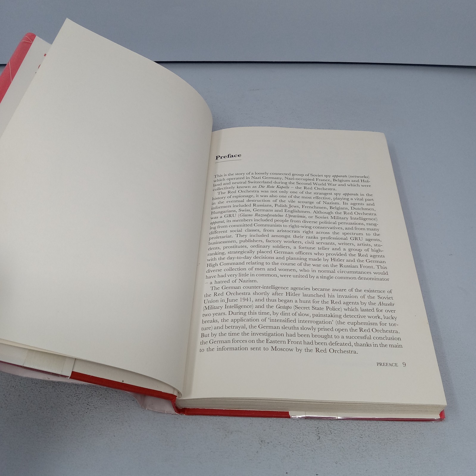 The Red Orchestra: 1996 John Wiley & Sons Hardcover by V. E. Tarrant