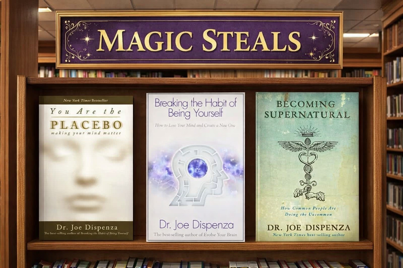 Joe Dispenza 3 Book Set, Becoming Supernatural, Placebo, Breaking the Habit USA