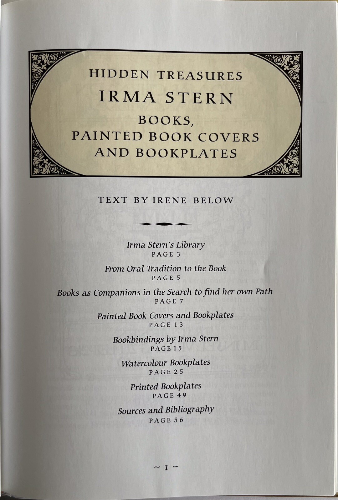 Hidden Treasures, Irma Stern, Her Books,painted Covers & Bookplates Irene Below