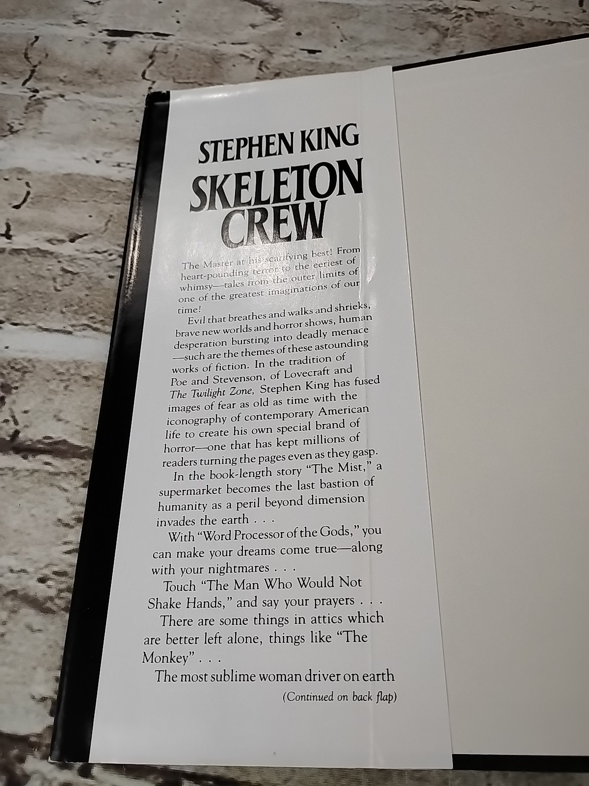 Stephen King Skeleton Crew 1985 Putnam Hardcover Dust Jacket NOVEL