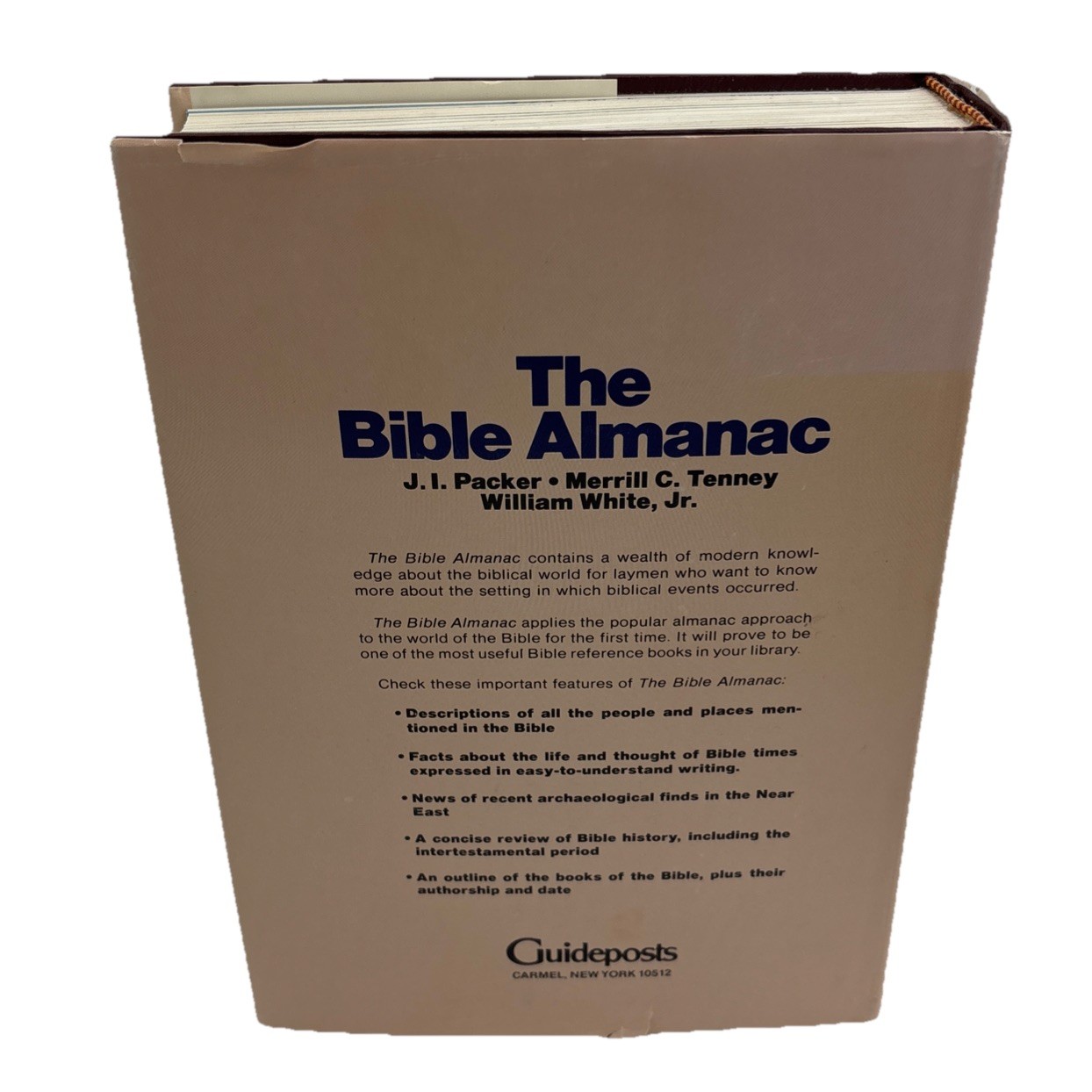 Bible Almanac Comprehensive Handbook of the People Bible Hardcover Book Vintage