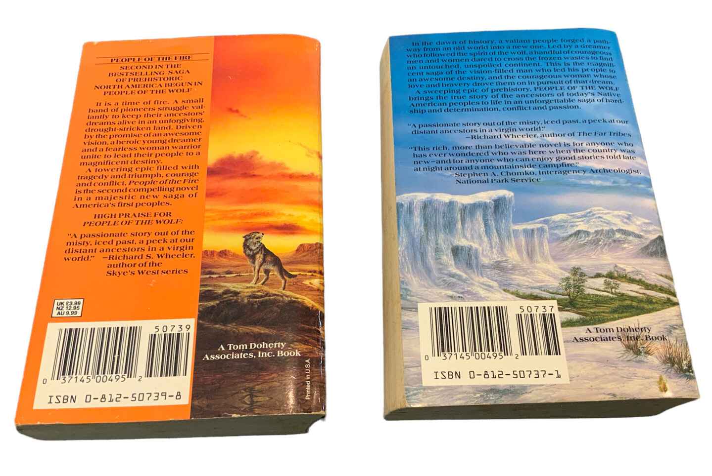 People of the Fire and People of the Wolf Paperback Books by W. Michael Gear
