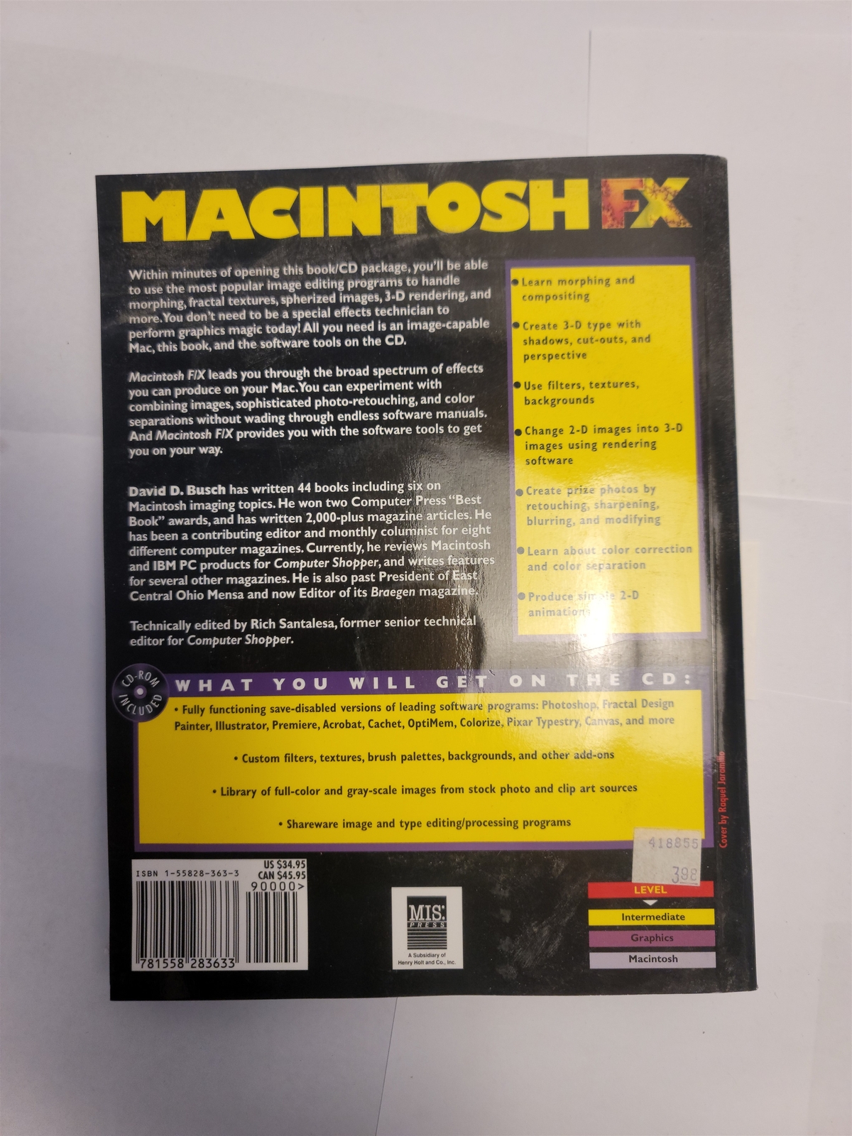Macintosh FX : Tools and Techniques For Graphics, David Busch w/ CD