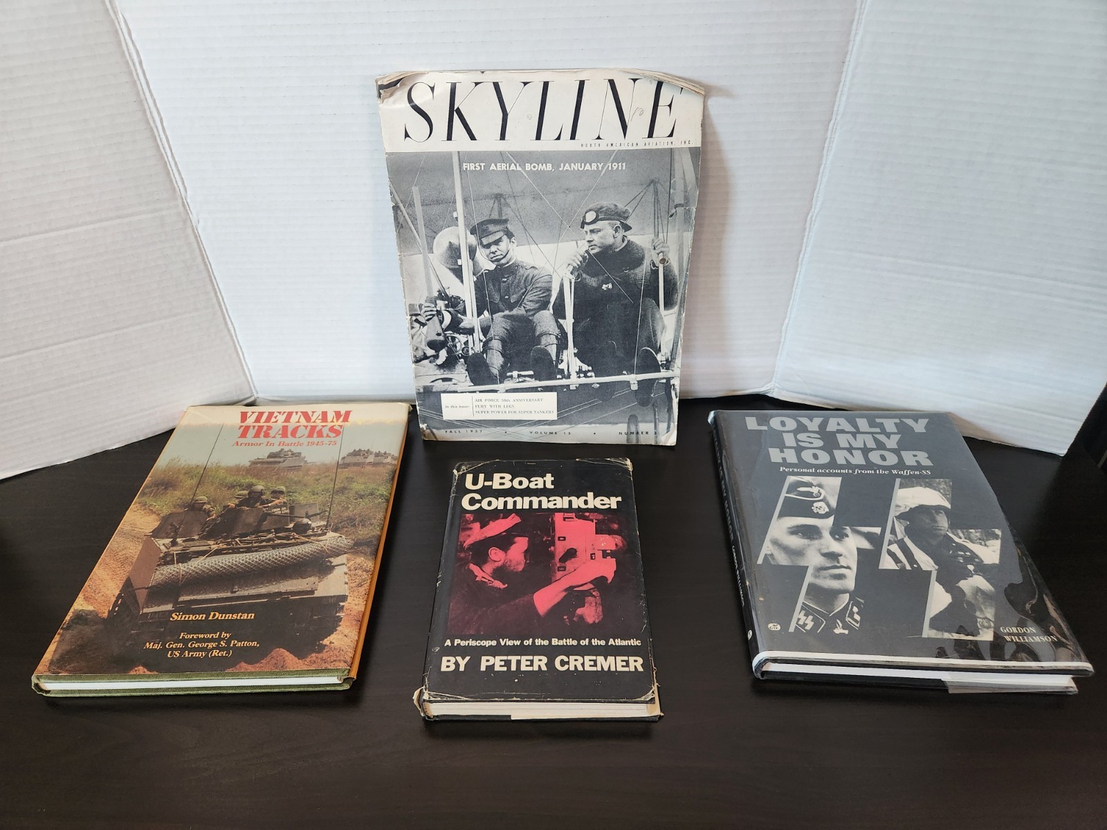 Lot Of 4 War Books WW1, WW2, Vietnam War Vintage Books Hardcover