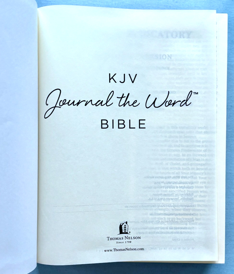 Holy Bible : King James Version, Black, Journal the Word Bible, Red Letter Ed…