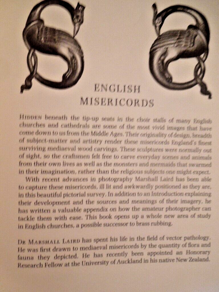 English Misericords by Laird, Marshall 0719542685 Very Good Fast Free Shipping
