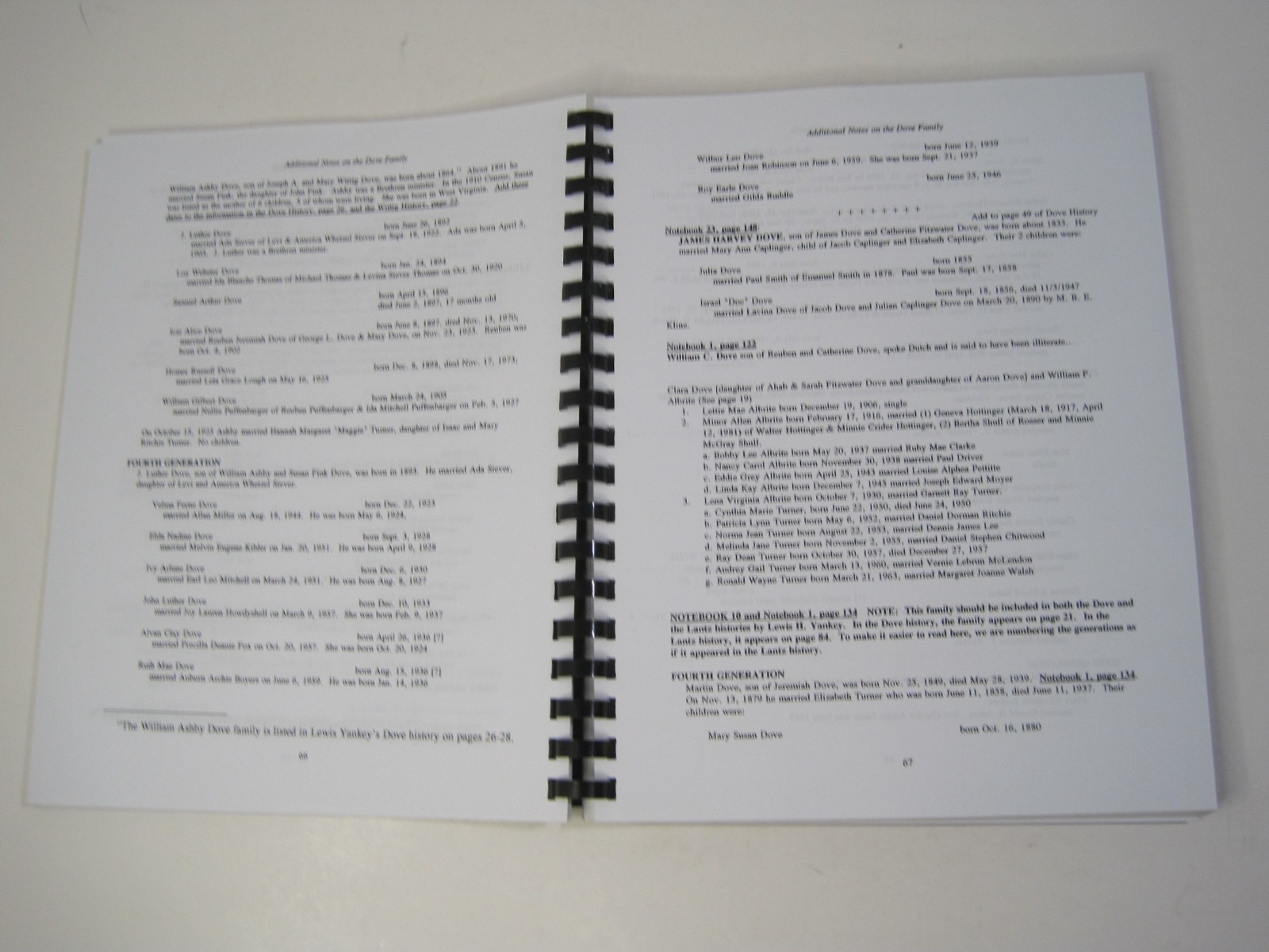 Brocks Gap Miscellaneous Research by Lewis Yankey, Lonzo Dove, Patricia Ritchie