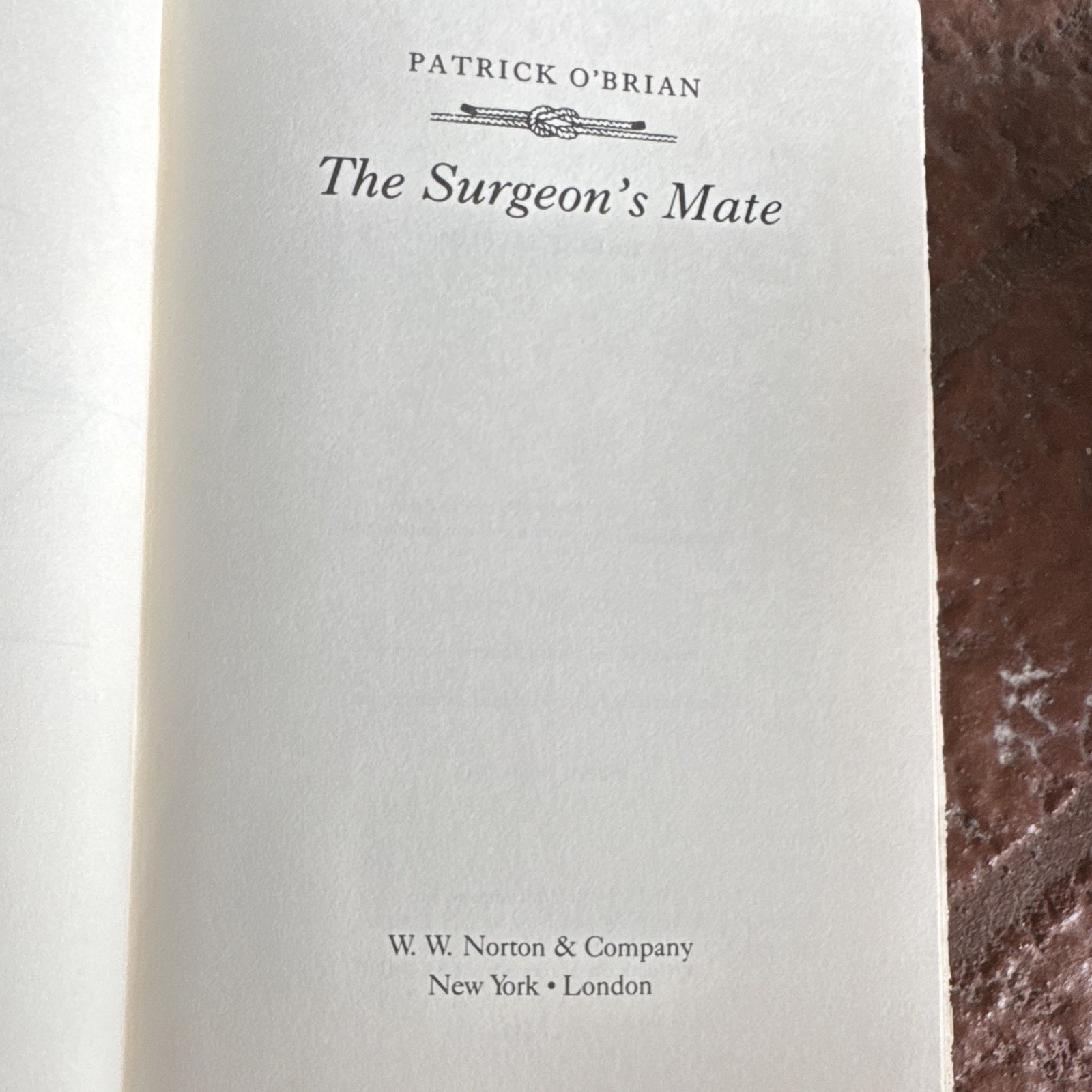 Patrick O’Brian The Surgeon’s Mate Hardcover W. W. Norton 1994 Norton Ed DJ