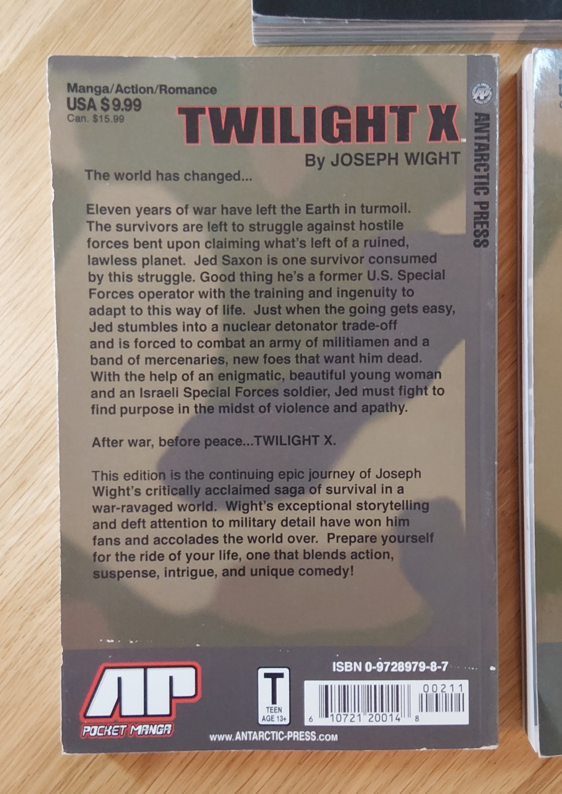Twilight X Manga Volume TPB/PM-2-TX-1 & 2 Storm Wight Antarctic Press OOP Rare 3