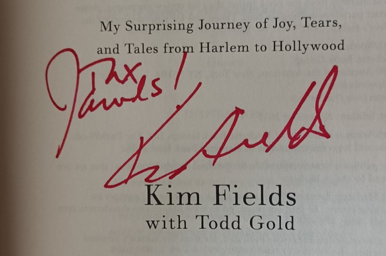 KIM FIELDS BLESSED LIFE MY SURPRISING JOURNEY JOY, TEARS HAND SIGNED HCDJ BOOK