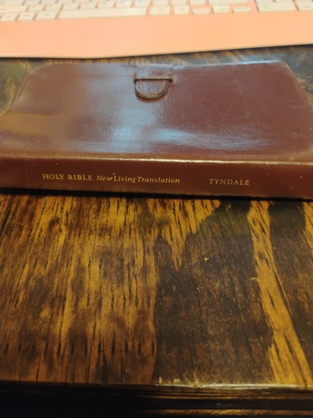 Slimline Reference Bible NLT New Living Translation by Tyndale Burgundy leather