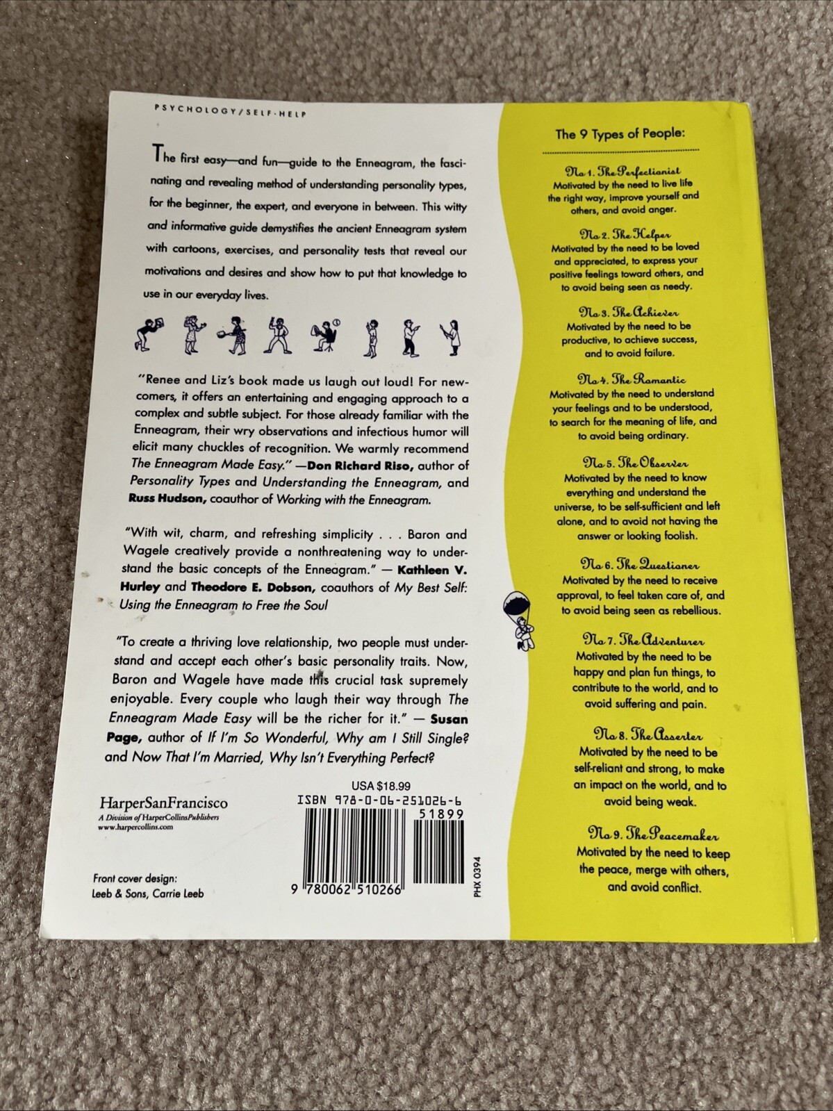 Enneagram Made Easy : Discover the 9 Types of People by Elizabeth Wagele