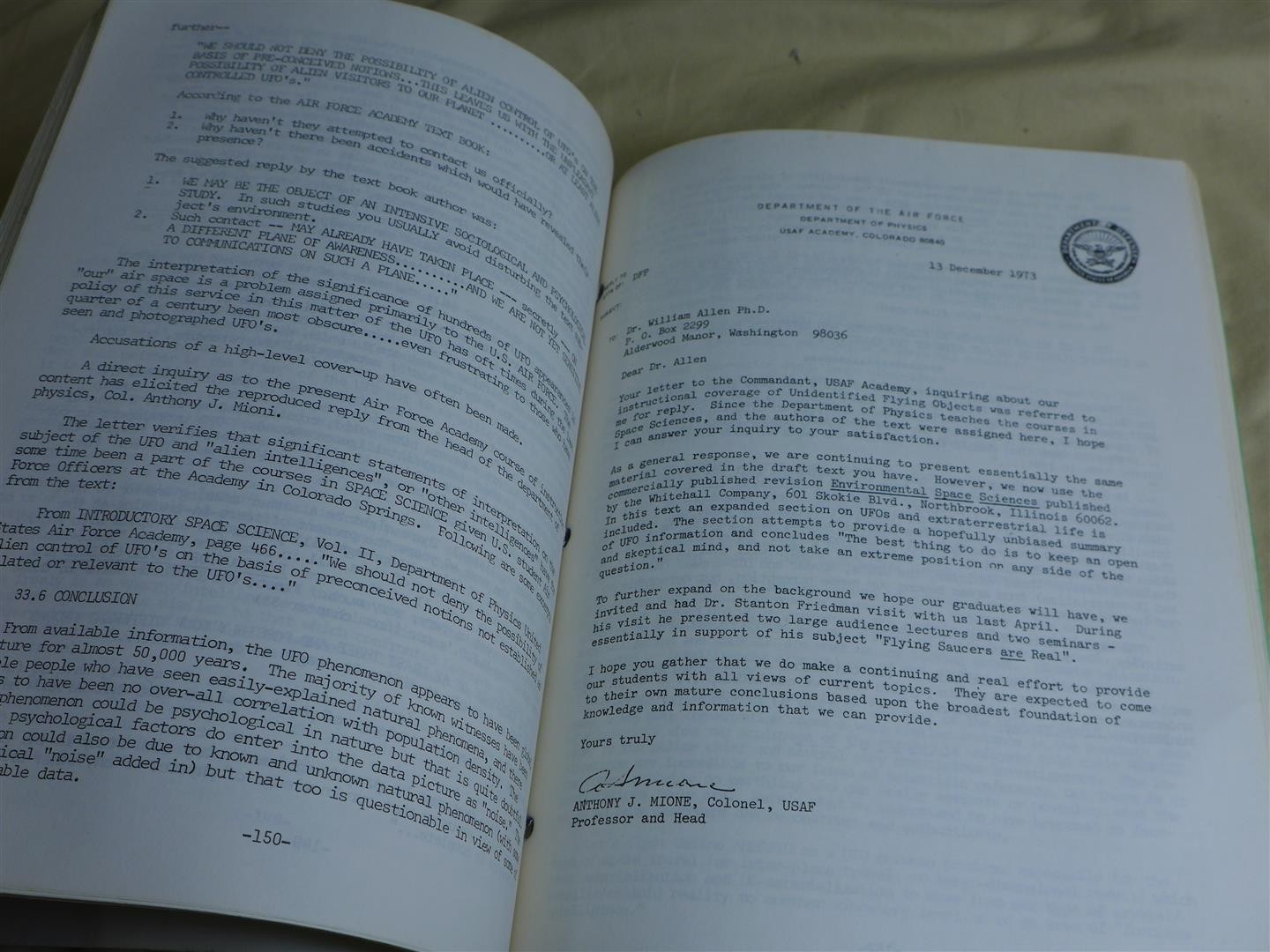 William Gordon Allen OVERLORDS AND OLYMPIANS 1974 Ed. (1 of 800) Health Research