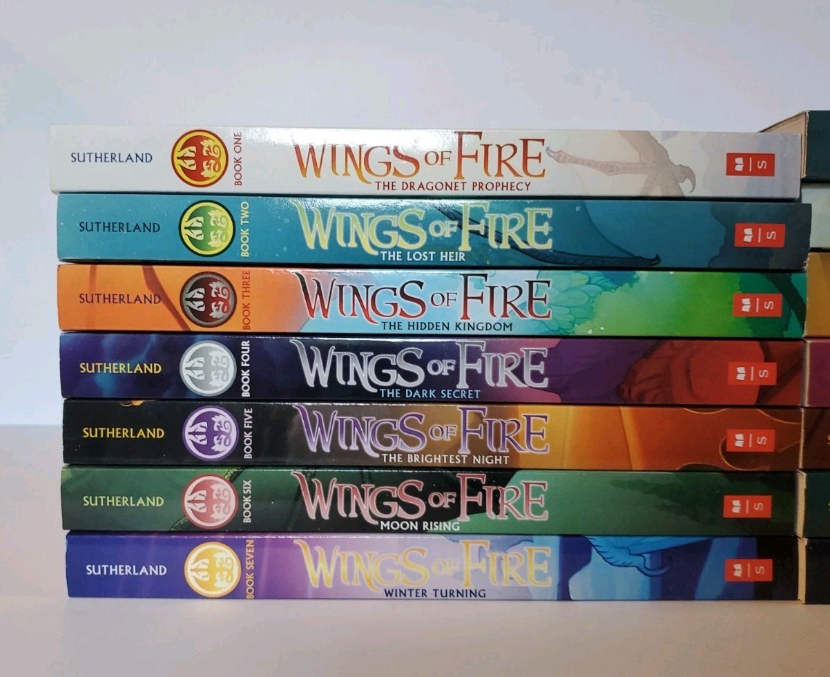 Lot Set of Wings of Fire Pb Books 1-14 by Tui T. Sutherland Scholastic Fantasy
