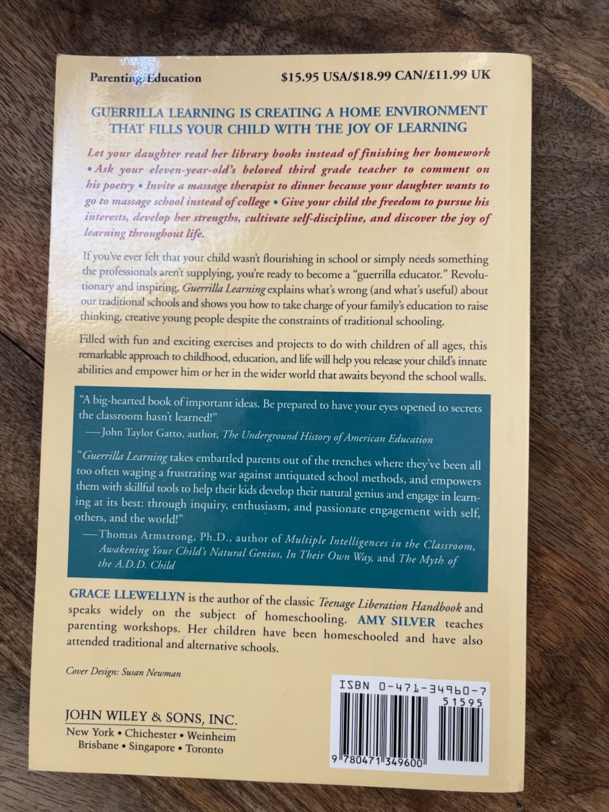 John Wiley & Sons Guerrilla Learning Llewellyn Silver PB Homeschooling