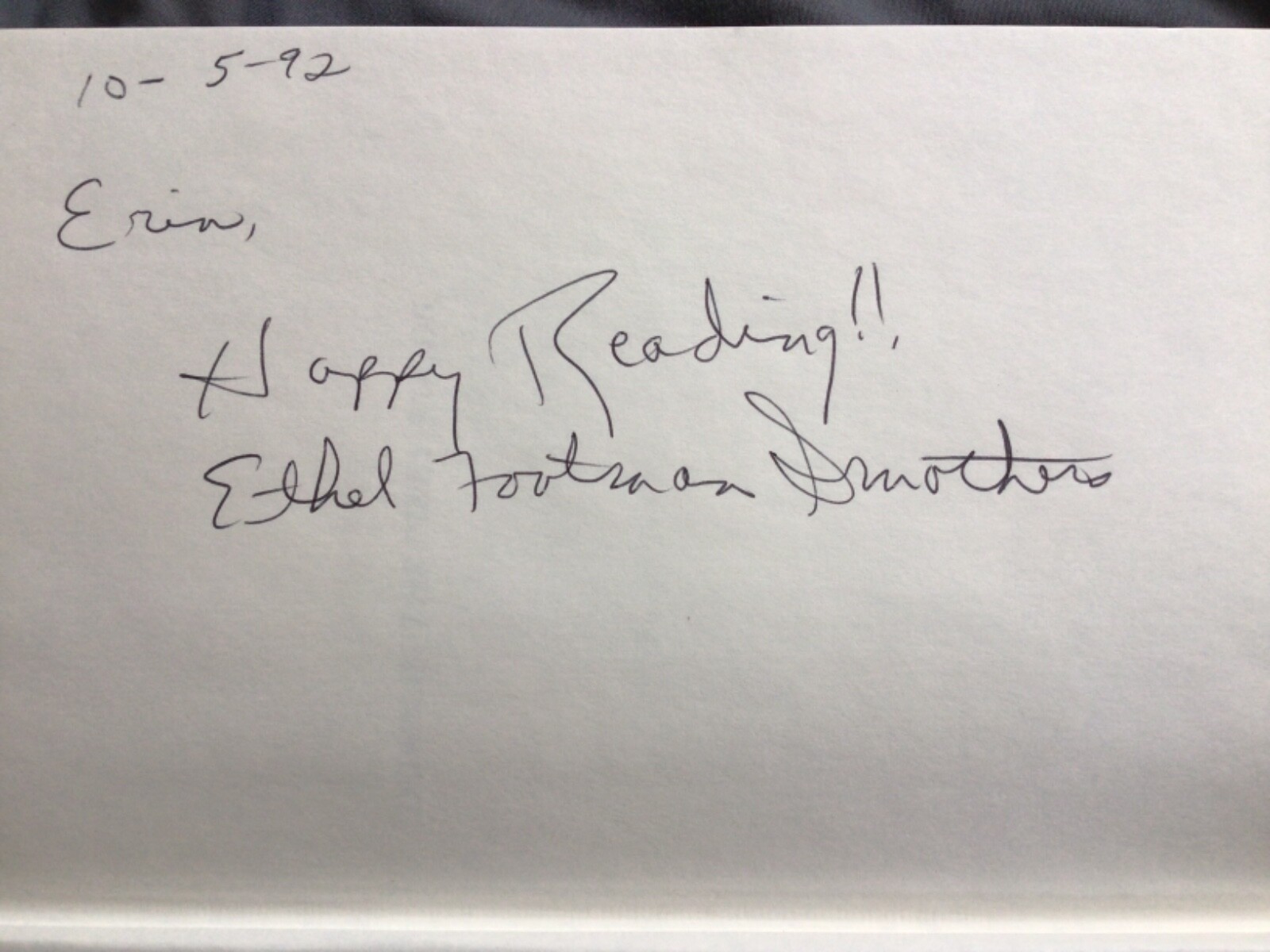 *Signed* Down in the Piney Woods by Ethel Footman Smothers (1992, Hardcover)
