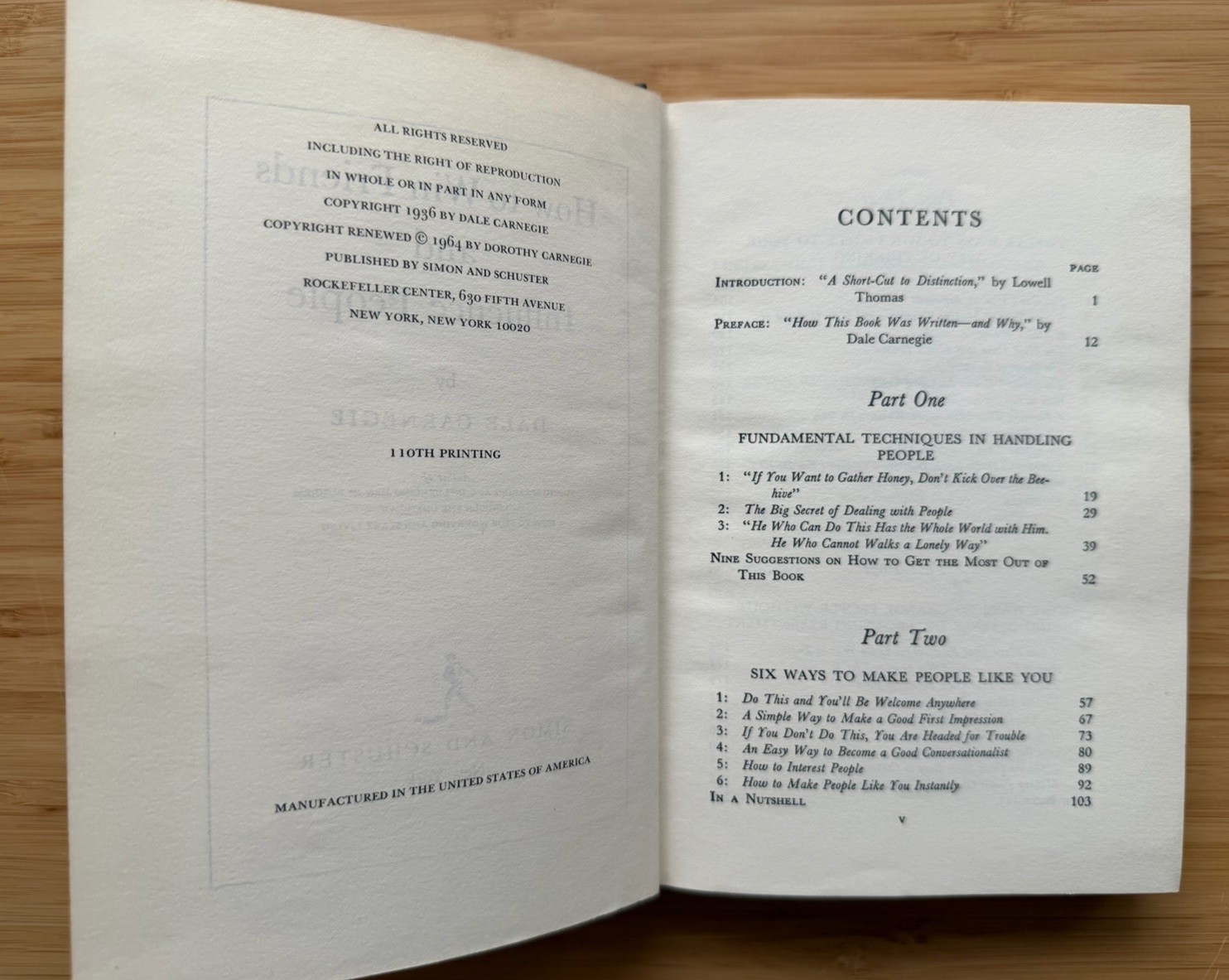 Vintage 1964 Dale Carnegie How to Win Friends and Influence People with booklet