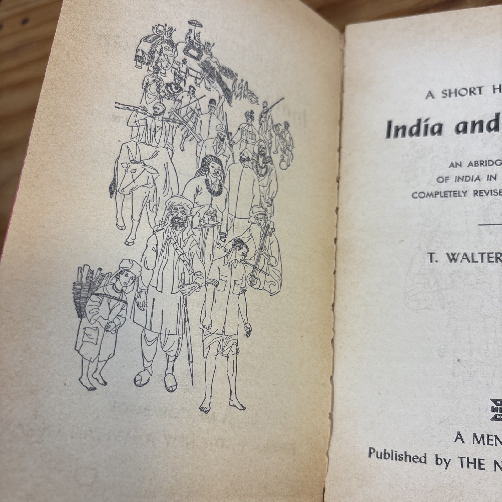 A SHORT HISTORY OF INDIA AND PAKISTAN T. Walter Wallbank 1958 Mentor paperback