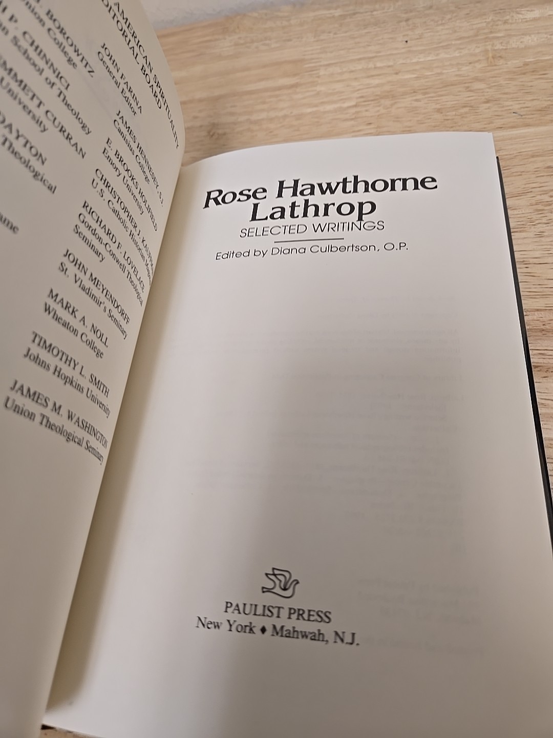 Rose Hawthrone Lathrop : Selected Writings by Rose H. Lathrop (1993, Hardcover)
