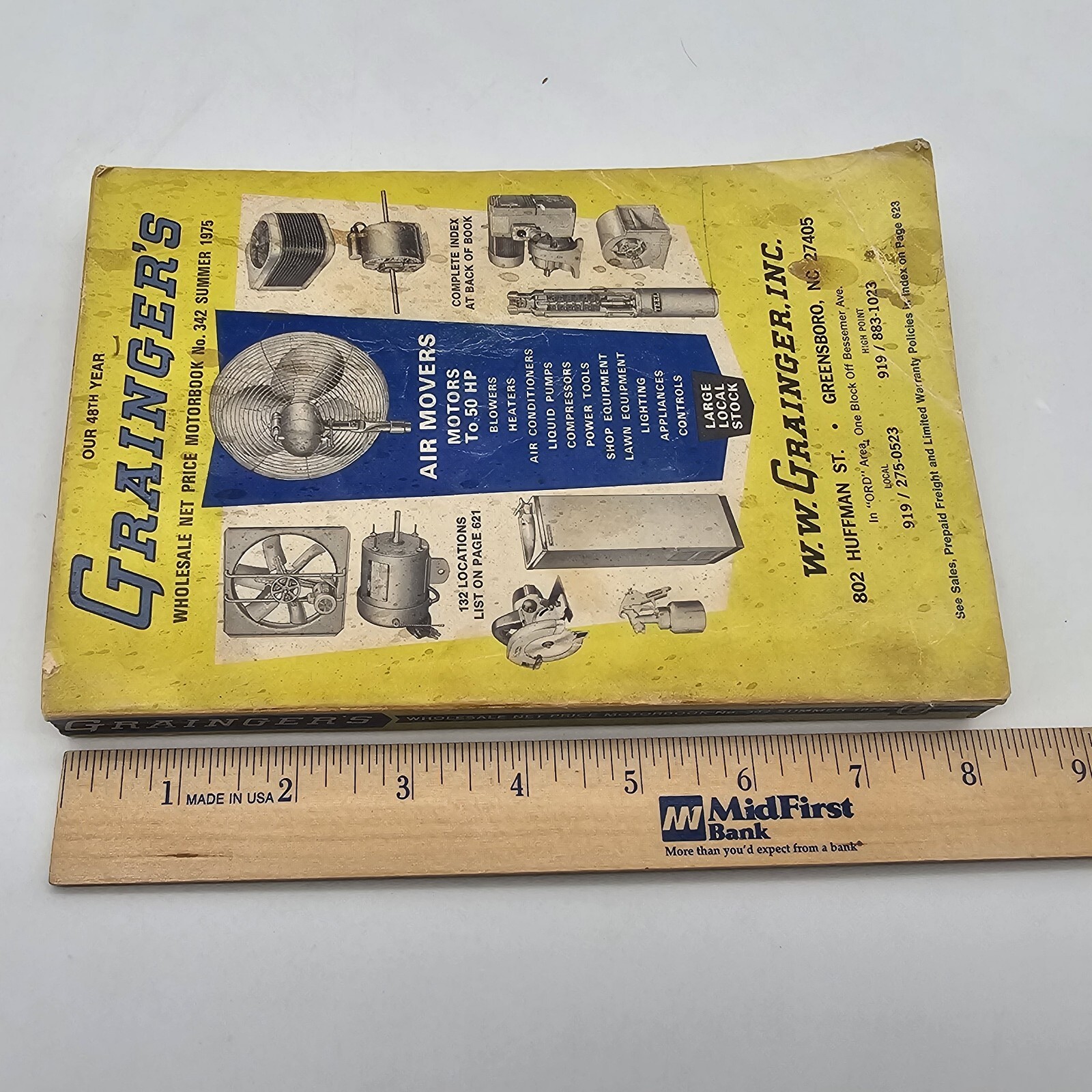Grainger’s Summer 1975 Wholesale Net Price Motorbook No. 342 Greensboro, NC VTG