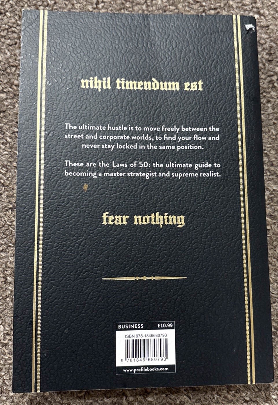 The 50th Law by 50 Cent & Robert Greene Paperback Book Business Self-Help