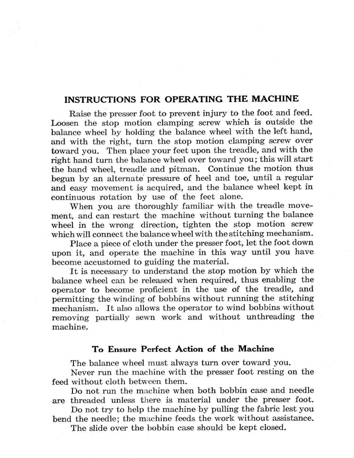 Singer Sewing Machine No. 66-1 Instruction Manual “1913” (27 Page)