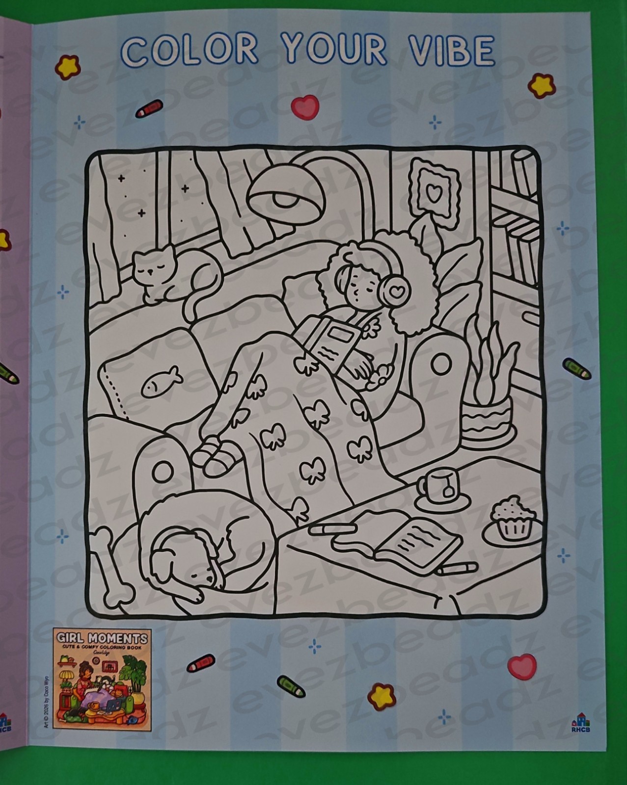 EvezBeadz Cozy Coloring with Coco Wyo Brand New BAM 2026 Bold Easy Kawaii Rare