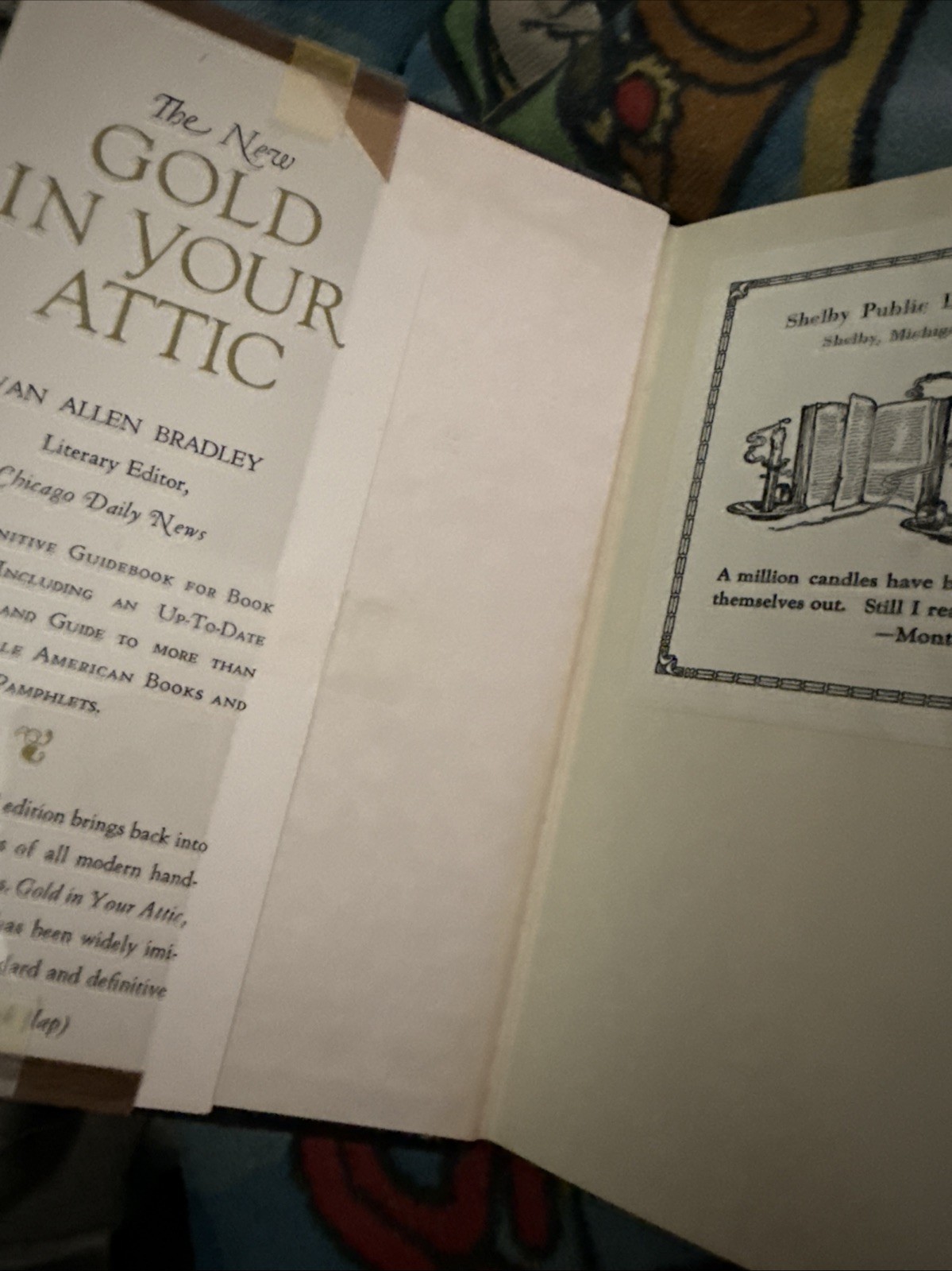 Gold In Your Attic by Van Allen Bradley Book