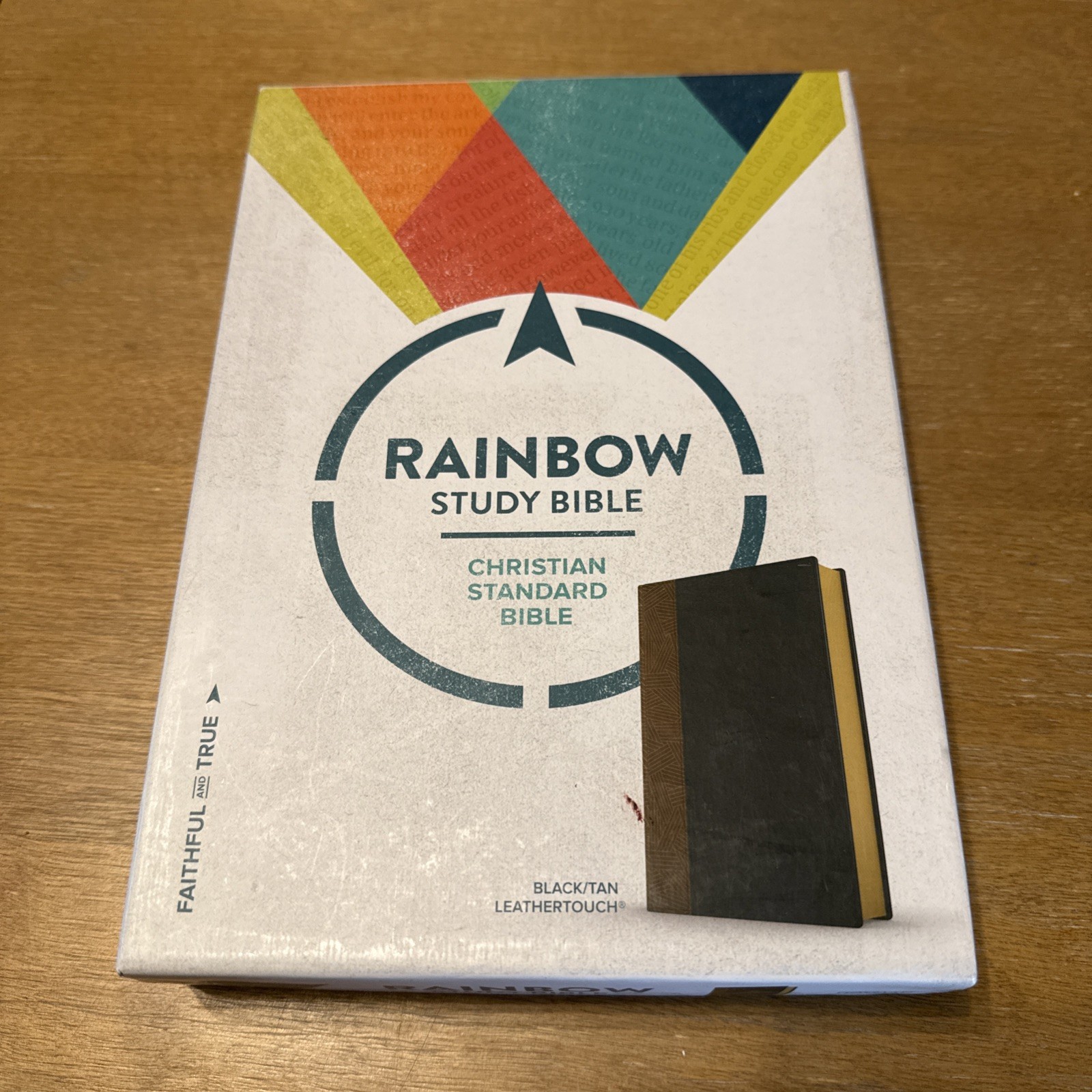 CSB Rainbow Study Bible, Black/Tan LeatherTouch by C. S. B. Bibles CSB Bibles