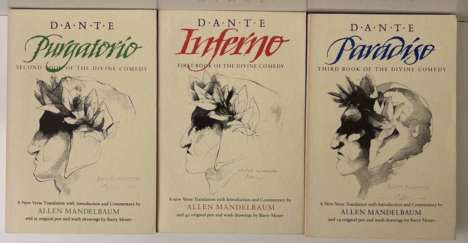 Divine Comedy – Dante Alighieri (Mandelbaum translation) QPB tpb 3 volume set GD