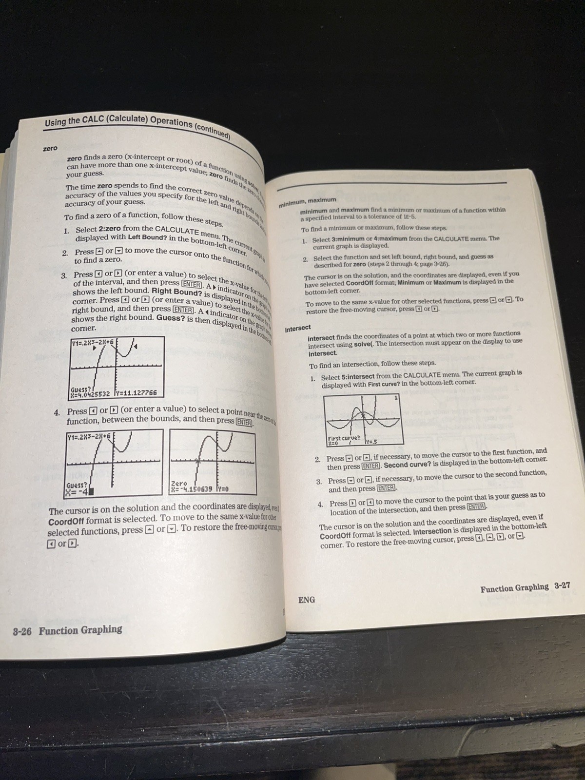 Texas Instruments TI-83 Plus Paperback Manual 1999 (Calculator Manual only)