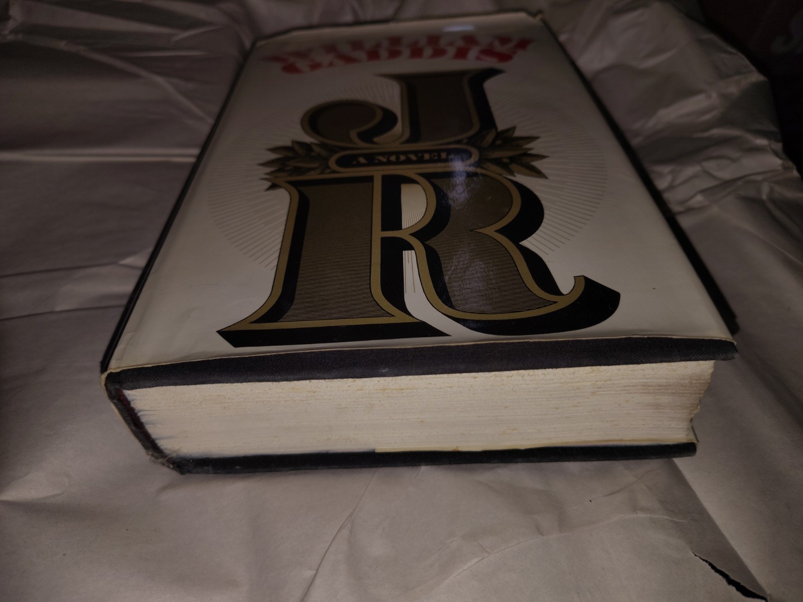 William Gaddis – JR, True First Edition, First Printing – Not BCE ,VG+ Mylar Cov