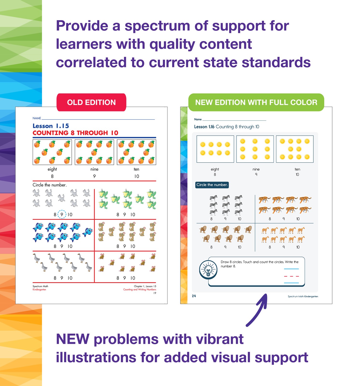 Spectrum Math Workbook Grade K (192 pages)