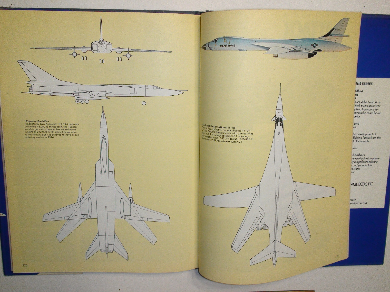 Jet Fighters & Bombers 1976 HC – David A. Anderton w/ slip cover 127 pages