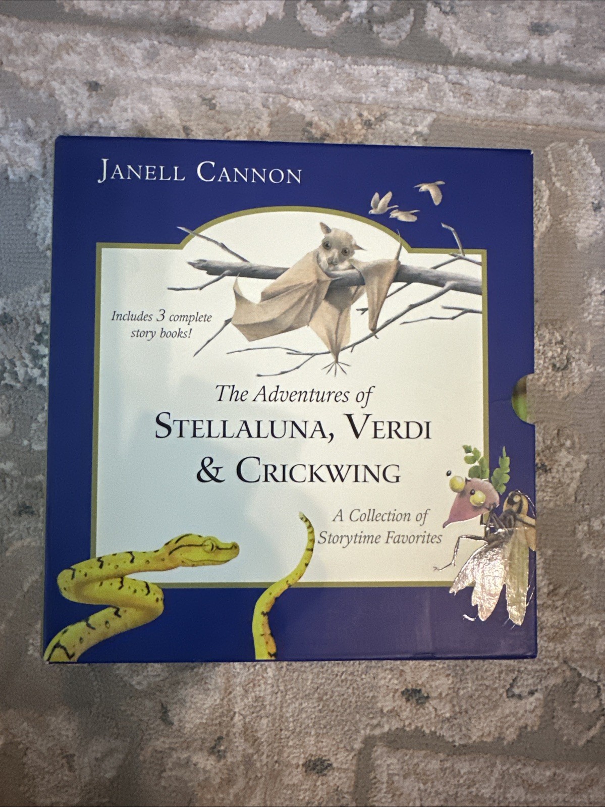 Stellaluna Signed by Author Janell Cannon Set of 3 Books w/ Crickwing & Verdi