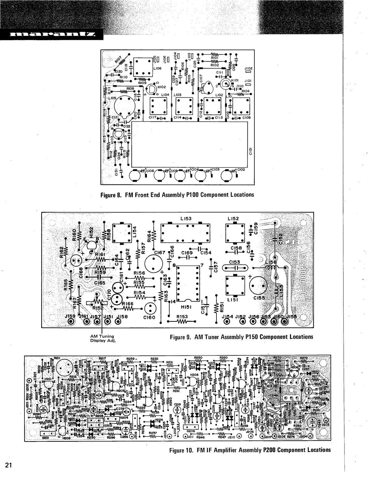 MARANTZ 4400 Stereo Receiver Service Manual – FRONT & BACK – XL FOLDOUT PAGES