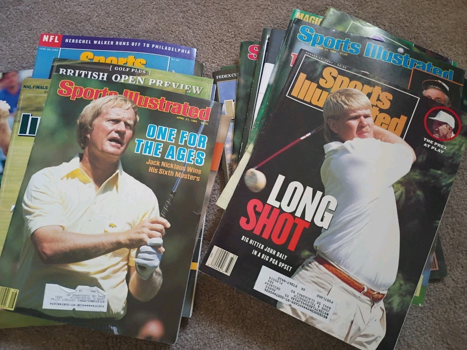 Lot of 28 Vintage PGA GOLF Sports Illustrated Magazines 1985-2009 Jack Nicklaus