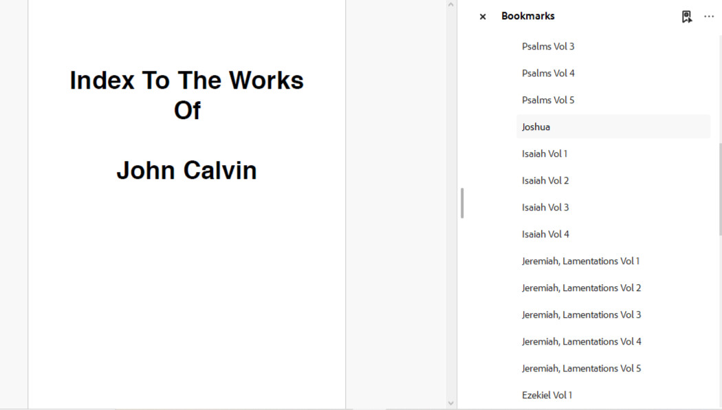 The Works of John Calvin – Bible Commentary Library (PDF E-Book Set) on CD-ROM