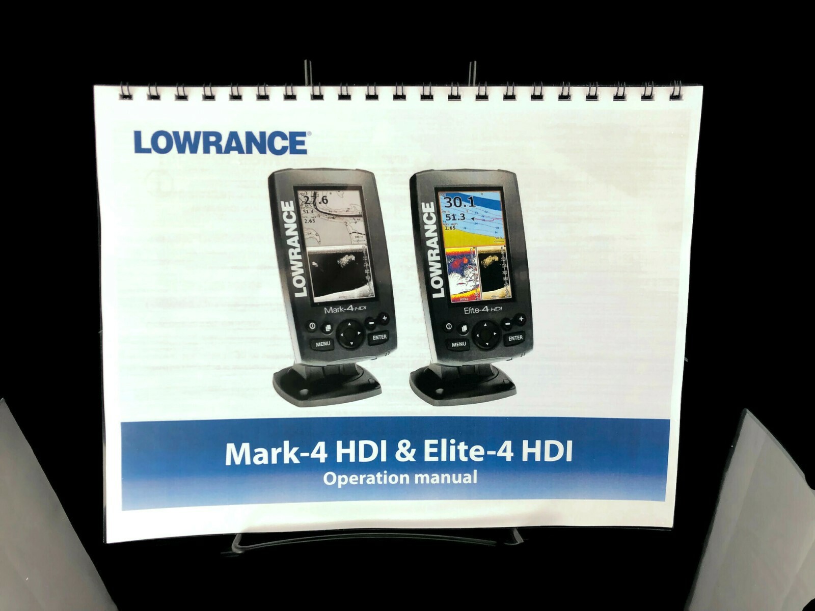 Lowrance Navico Mark 4 HDI Elite 4 HDI Fish Finder Operator Manual Instructions