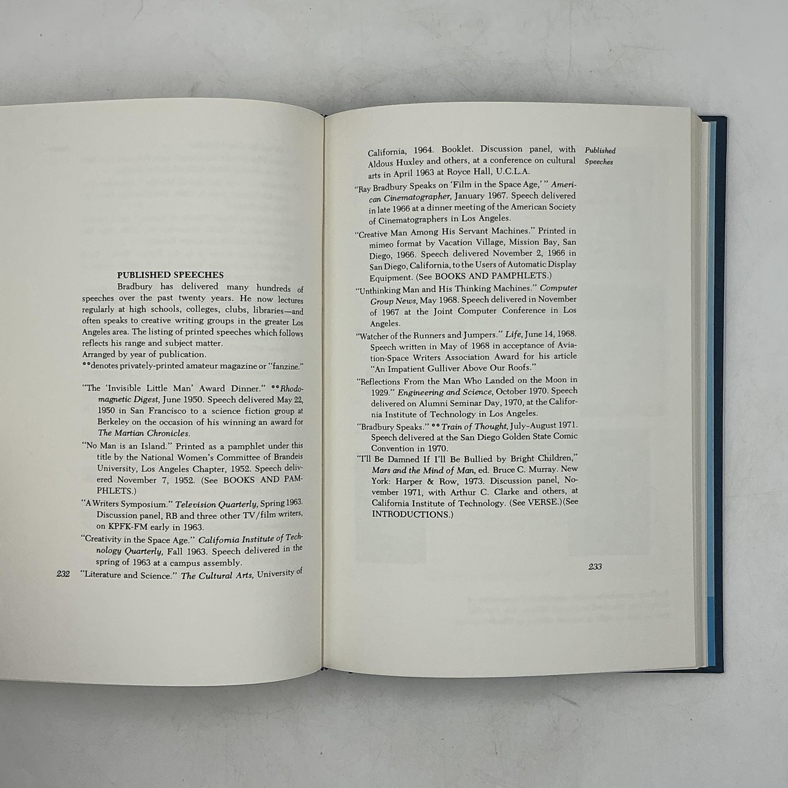 Vintage The Ray Bradbury Companion William F. Nolan Gale Blue HC Slipcase USA