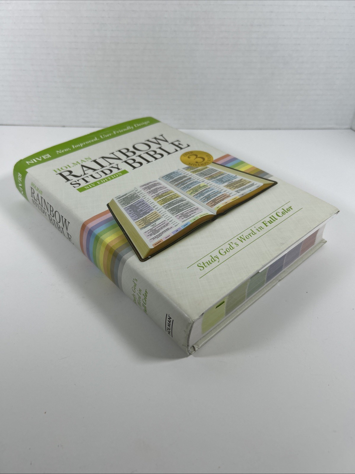 NIV Rainbow Study Bible Full Color Holman Bold-Line Edition Hardcover w/ Jacket