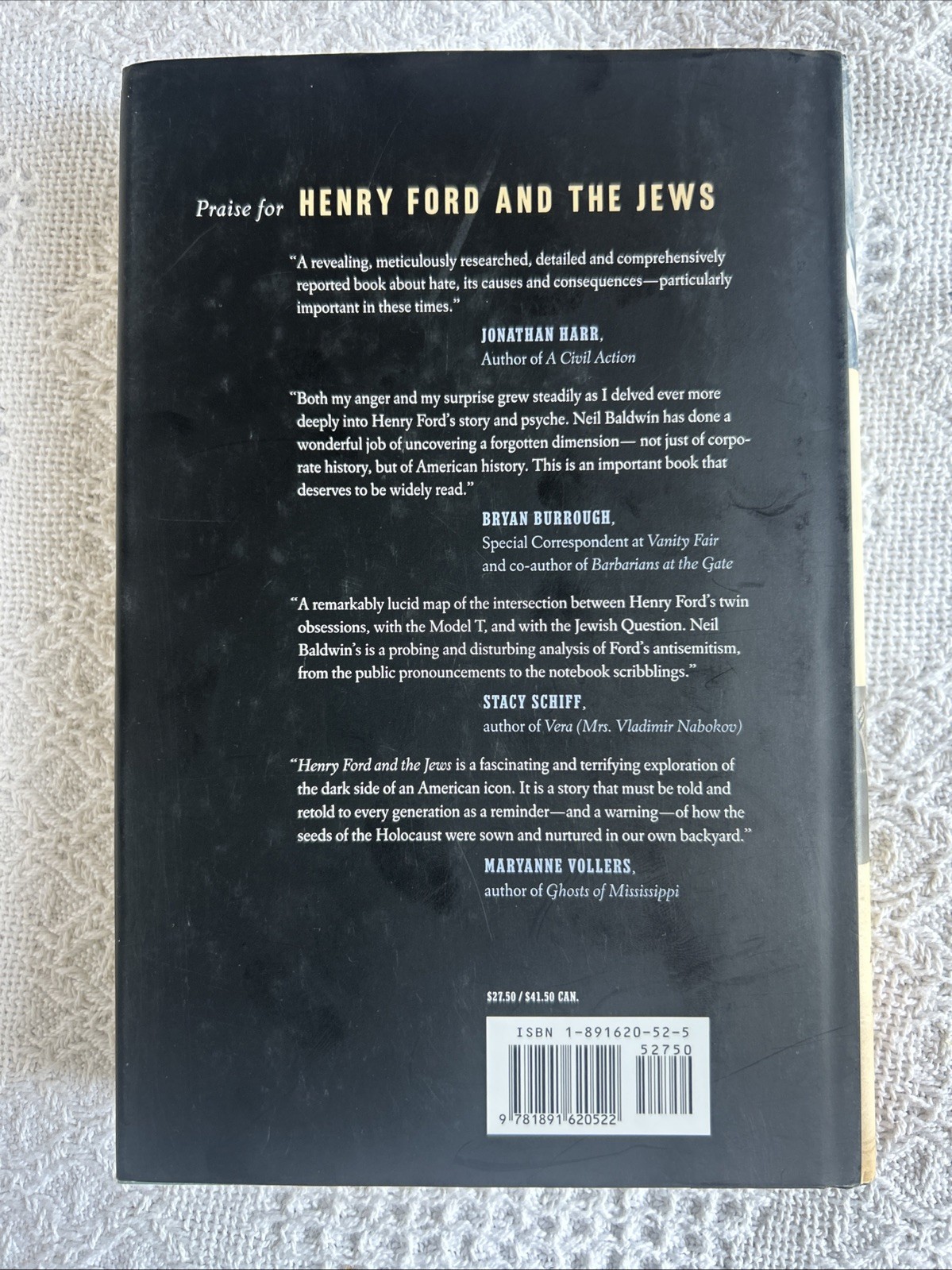 Henry Ford and the Jews: The Mass Production of Hate by Neil Baldwin HCDJ 1st Pr