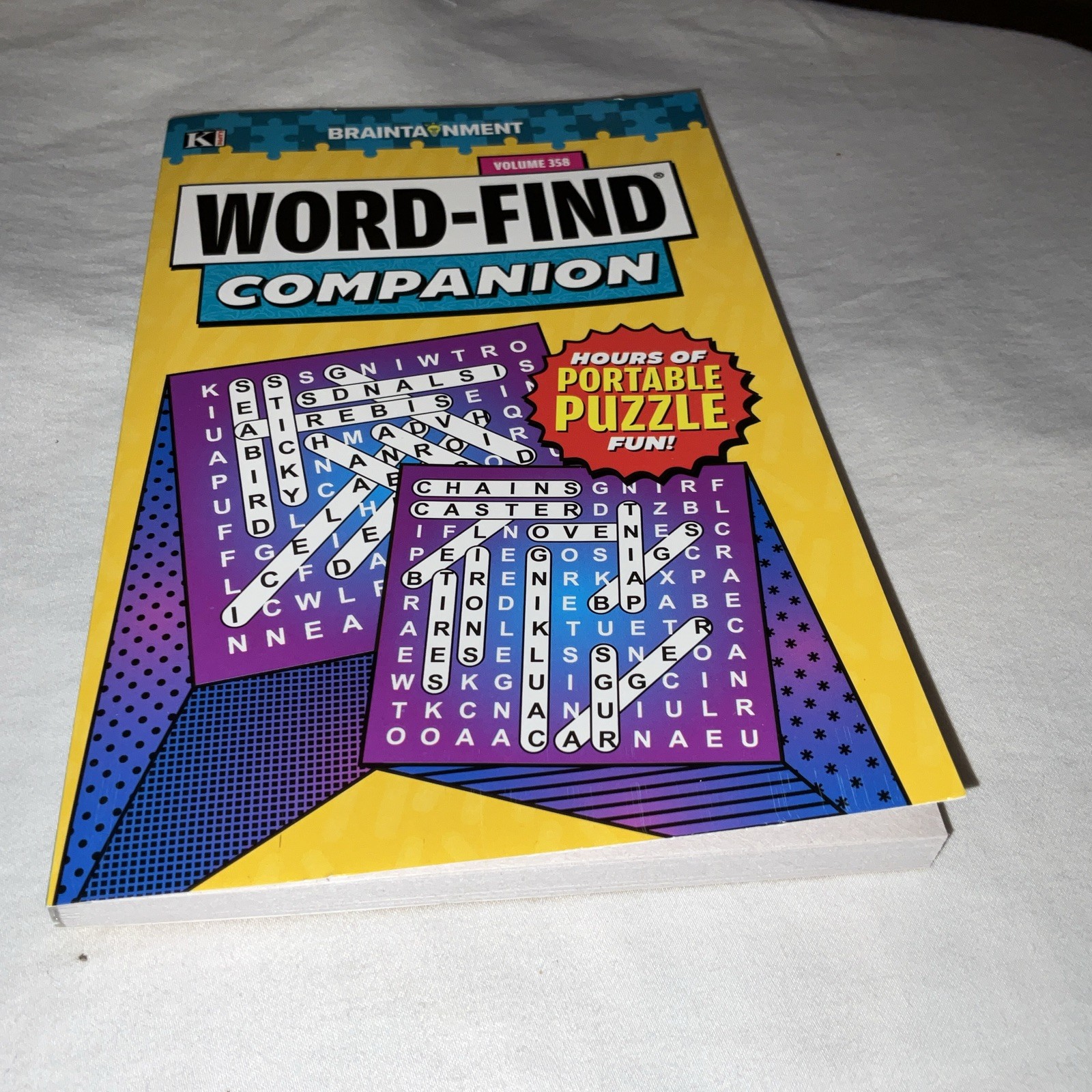 KAPPA Word-Find Braintainment Volume 358 Pages 129 W/ 58 Puzzles Large Print NEW