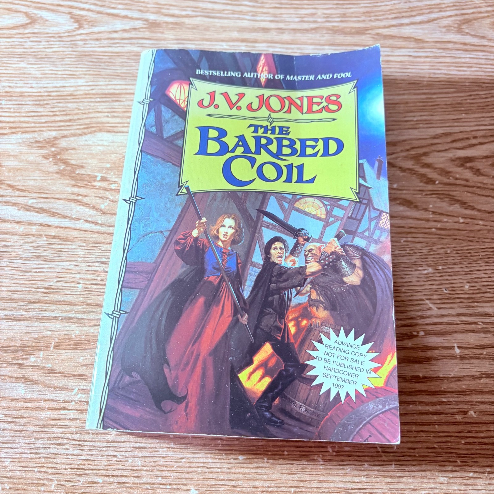 The Barbed Coil J. V. Jones 1997 Hardcover W/Dj Papper Back