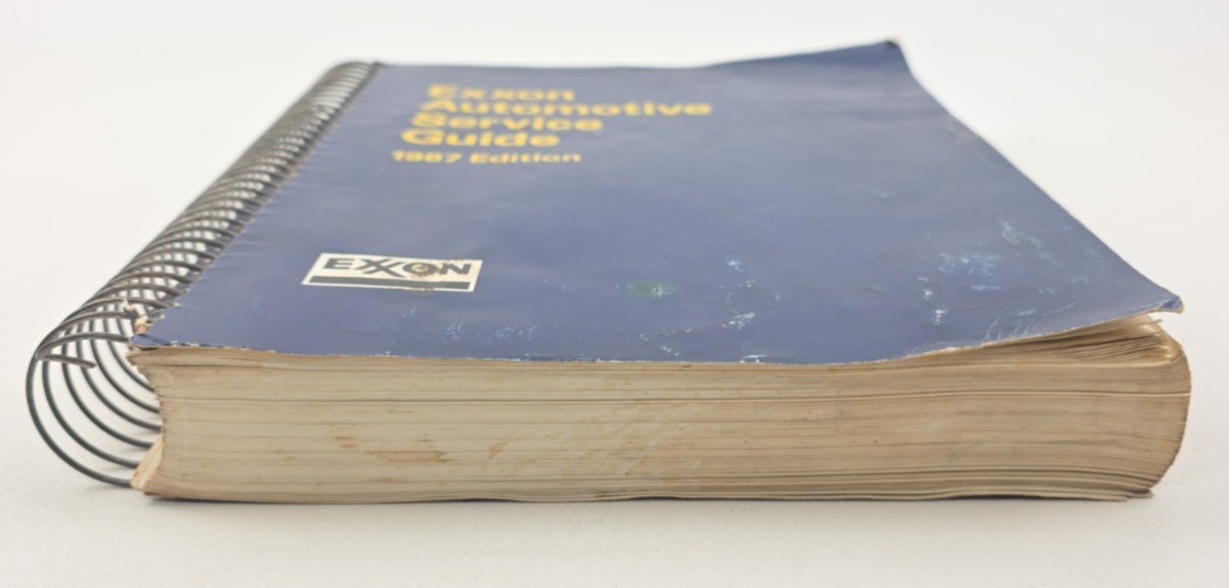 Exxon 1987 Automotive Service Guide Spiral Mechanic Book GM Toyota Buick Audi